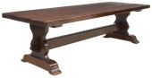 LARGE FRENCH OAK REFECTORY TRE