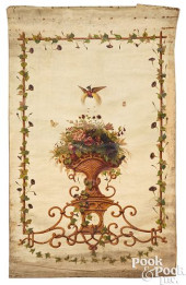 LARGE FRENCH OIL ON LINEN WALL