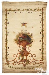 LARGE FRENCH OIL ON LINEN WALL