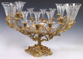 LARGE FRENCH ORMOLU OAK BRANCH