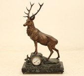 LARGE FRENCH PATINATED BRONZE