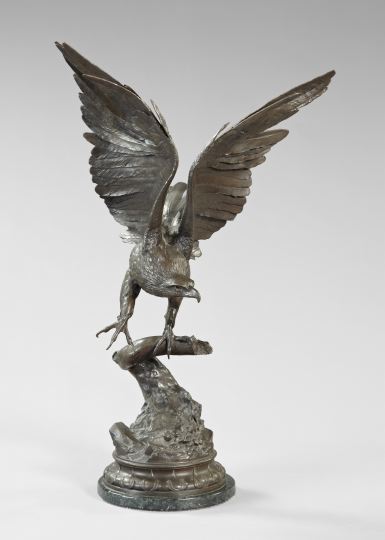 Large French Patinated Bronze