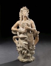 Large French Patinated Terra C