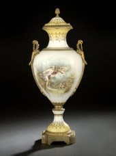 Large French Porcelain Covered