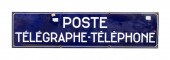 LARGE FRENCH "POSTES, TELEGRAP