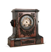 LARGE FRENCH RED MARBLE AND SL