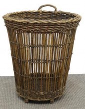 LARGE FRENCH REEDED HARVEST BA