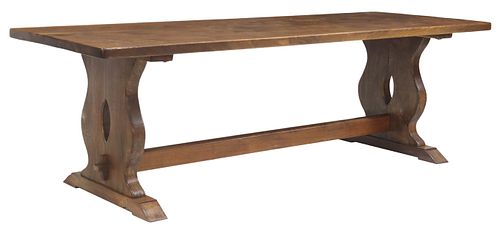 LARGE FRENCH REFECTORY TABLE,