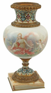 LARGE FRENCH SEVRES-STYLE PORC
