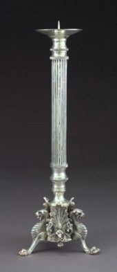 Large French Silverplate Colum