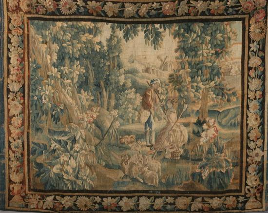 LARGE FRENCH TAPESTRY PANEL. 18th