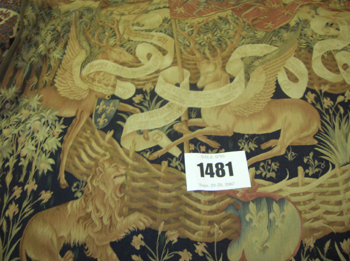 Large French Tapestry Panel, 