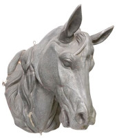 LARGE FRENCH ZINC HORSE HEAD T