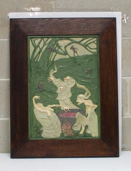 Large Friewald framed tile with a