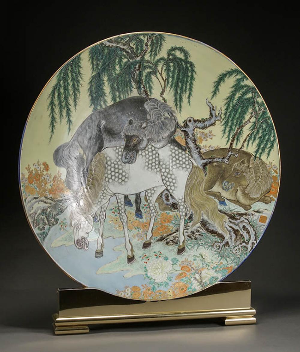 LARGE FUKUGAWA CHARGER MEIJI PERIOD