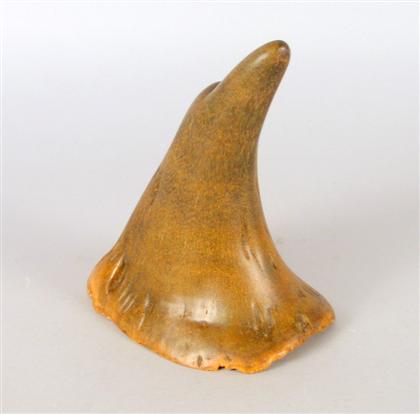 Large full-tip rhinoceros horn   