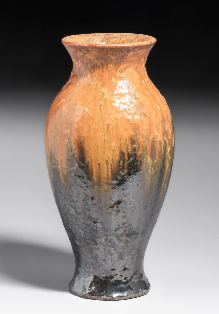 LARGE FULPER POTTERY ORANGE &