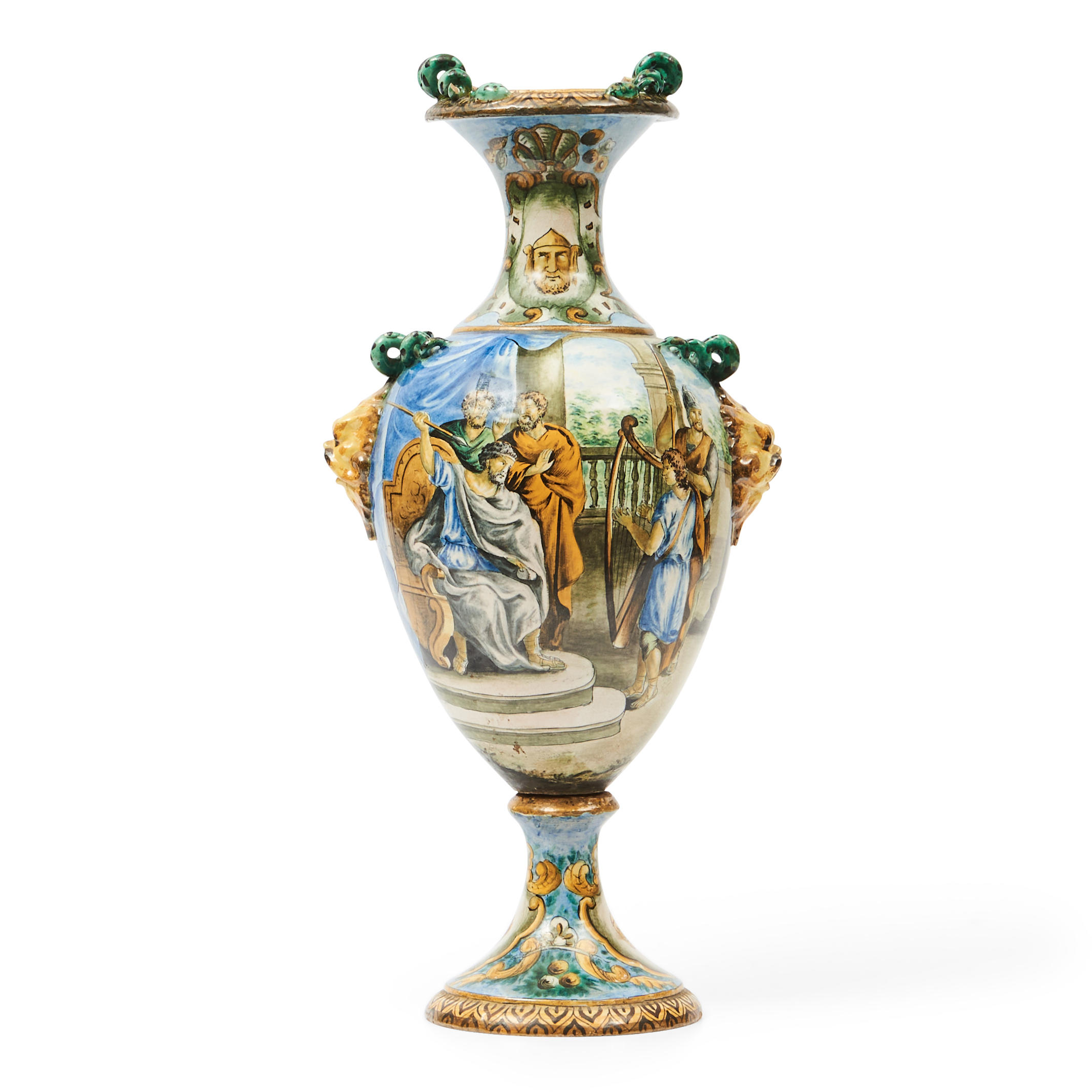 LARGE GAETANO BATTAGLIA VASE signed
