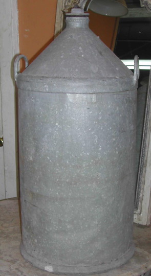 Large Galvanized Metal Lavender