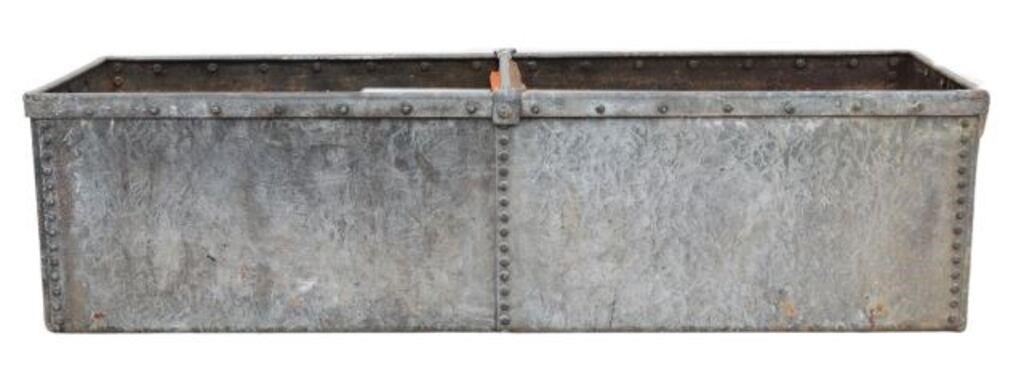 LARGE GALVANIZED RECTANGULAR TROUGH