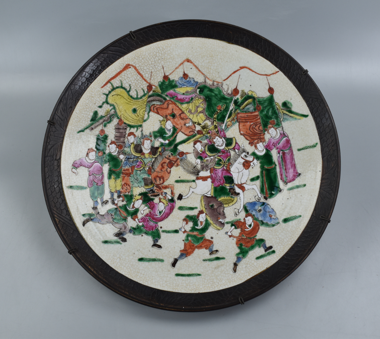 LARGE GE GLAZED FAMILLE ROSE