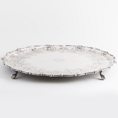 LARGE GEORGE III MONOGRAMMED