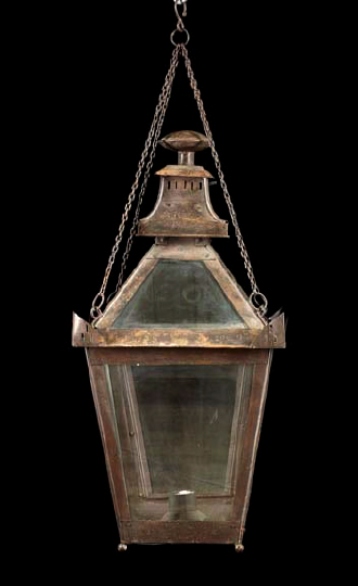 Large George VI Patinated Copper