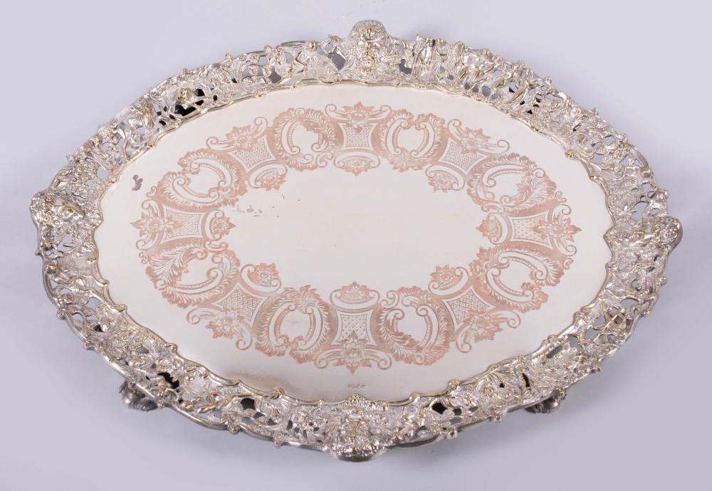 LARGE GEORGIAN STYLE SILVERPLATED