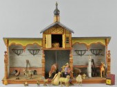 LARGE GERMAN BLUE ROOF STABLE