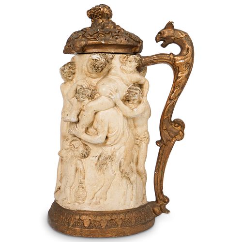 LARGE GERMAN CERAMIC FIGURAL