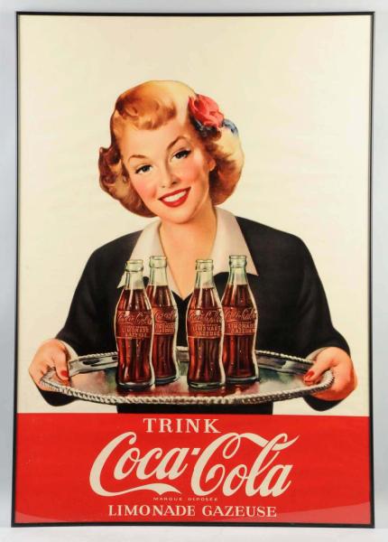Large German Coca-Cola Poster. 