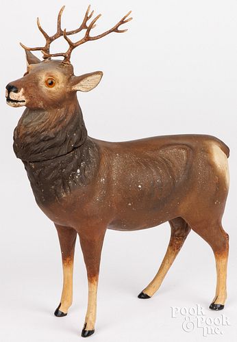 LARGE GERMAN COMPOSITION REINDEER