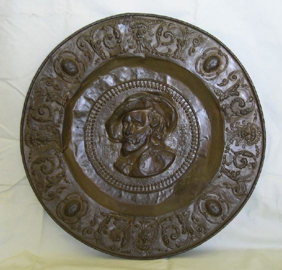 Large German Embossed and Brass