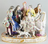 LARGE GERMAN PORCELAIN GROUP O
