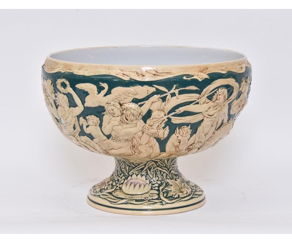 Large German porcelain wassail