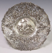LARGE GERMAN SILVER REPOUSSE W