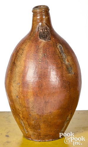 LARGE GERMAN STONEWARE BELLARMINE