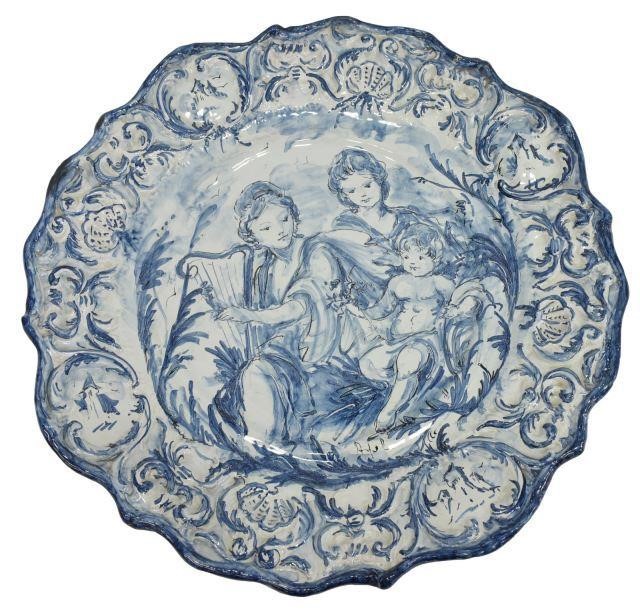 LARGE GIACCHINO ALBISOLA MAJOLICA