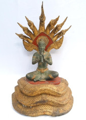 LARGE GILDED BRONZE BUDDHA PRO