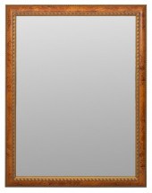LARGE GILT AND BURLWOOD FRAMED