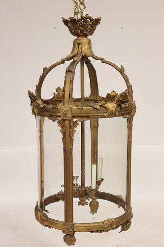 LARGE GILT BRASS ROCOCO STYLE