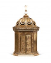 LARGE GILT BRONZE BAROQUE STYL