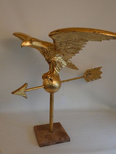 LARGE GILT EAGLE WEATHERVANELarge