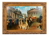 LARGE GILT FRAMED ROYAL PROCES