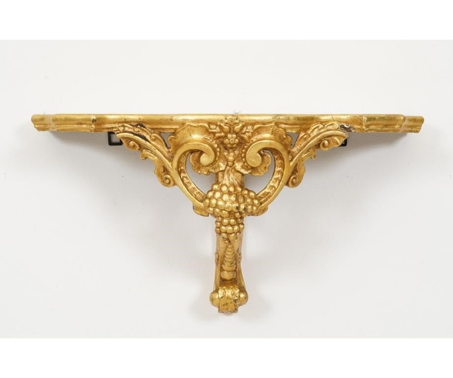 Large gilt wood carved wall