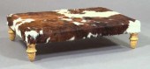 Large Giltwood and Cowhide-Uph