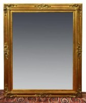 LARGE GILTWOOD FRAMED BEVELED
