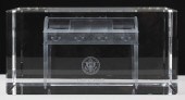 LARGE GLASS BRICK, COLIN POWEL