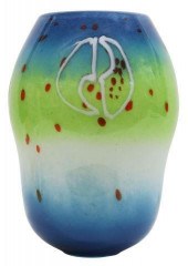 LARGE GLASS NUVO ART GLASS VAS