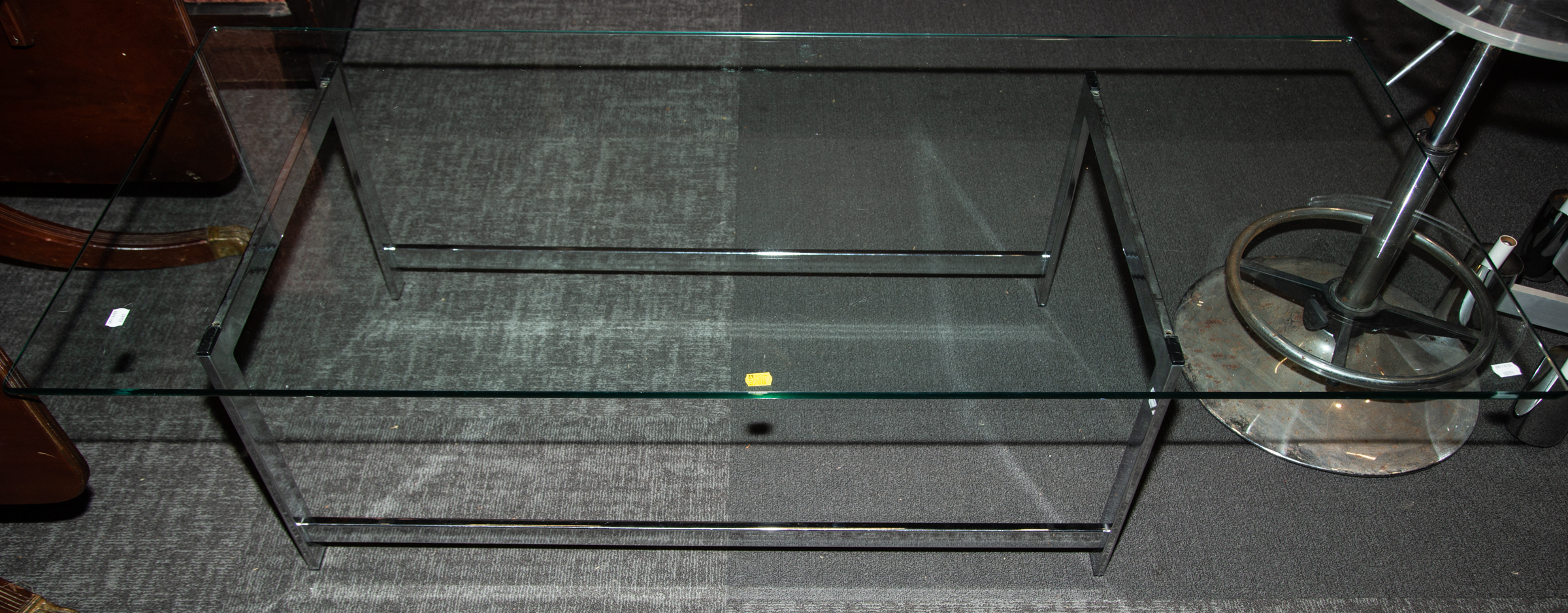 LARGE GLASS & STAINLESS COFFEE